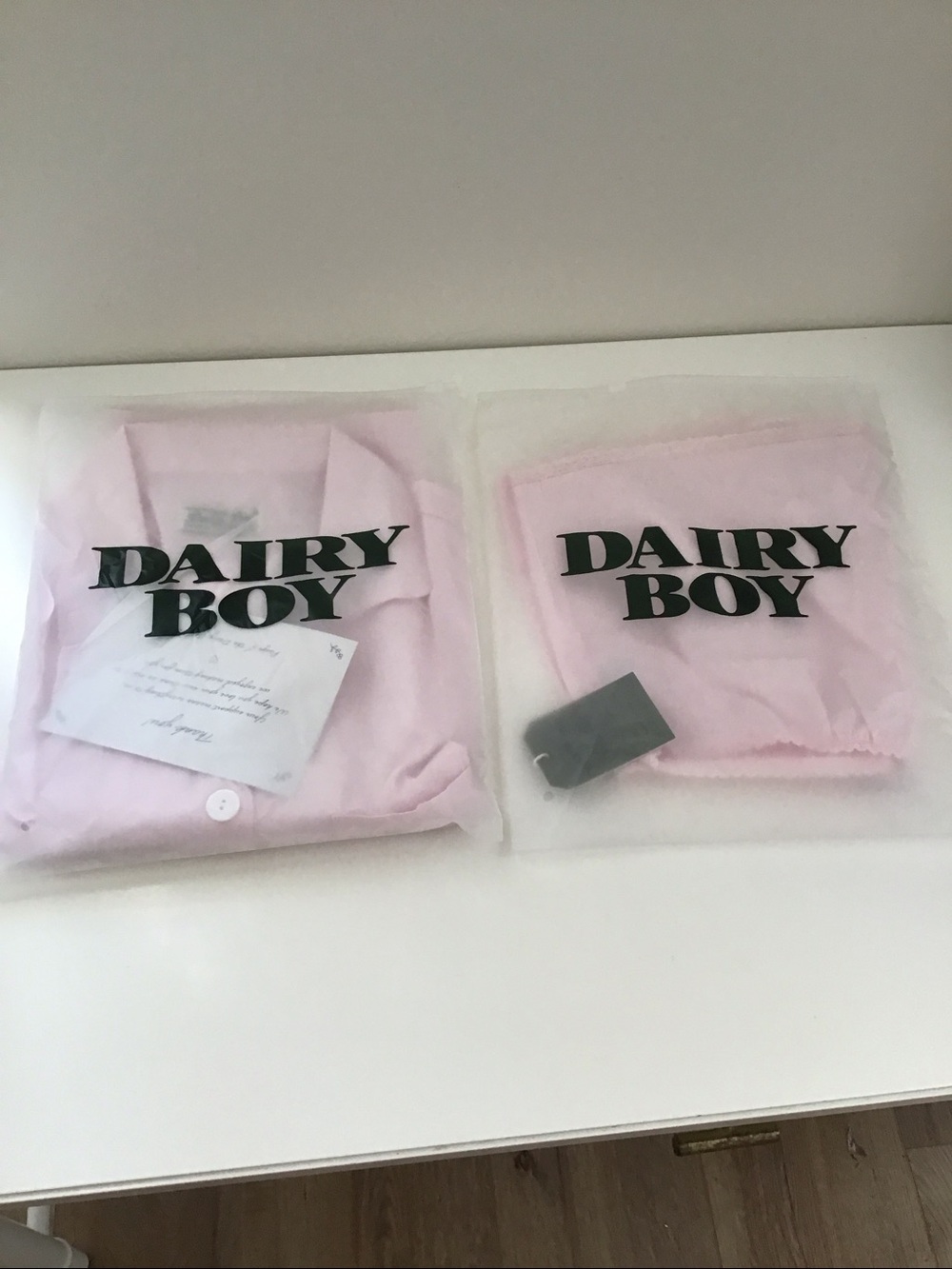 Dairy Boy Sleep Set country club blush – shorts & top szS